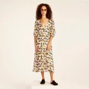 J. Crew Lurex® Chiffon Midi Dress